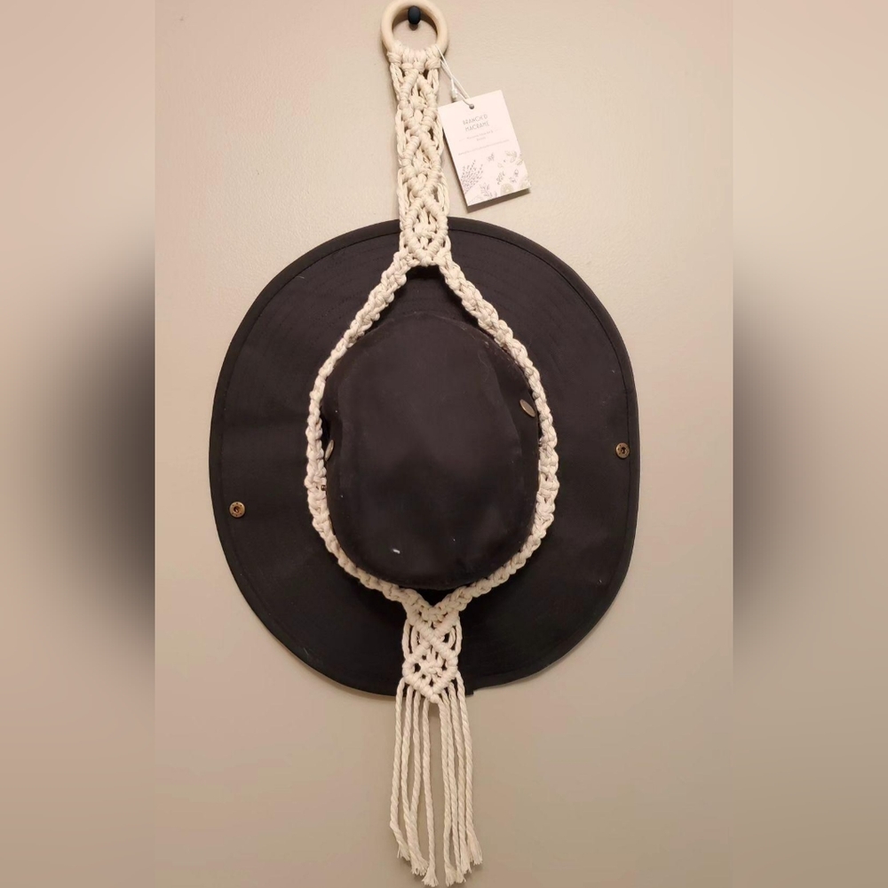 Macrame Wall Hanging Hat Hanger (hat not included)